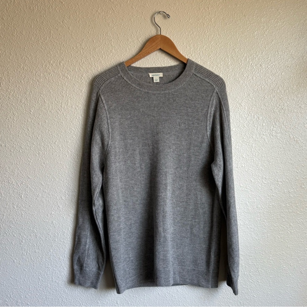 Sundance Wool & Cashmere Ribbed Sweater